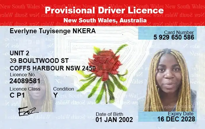 Provisional Drivers Licence New South Wales Australia, New South Wales Drivers Licence