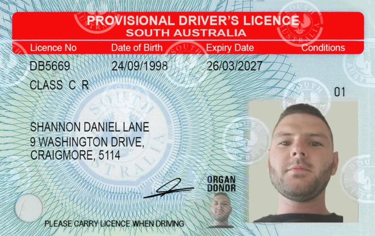 Provisional Drivers Licence South Australia, South Australia Drivers Licence