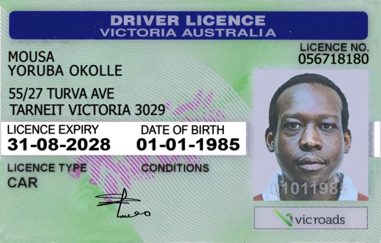 Full Drivers Licence Victoria Australia, Victoria driver licence