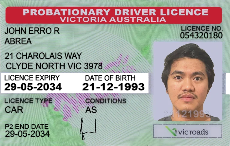 Probationary Drivers Licence Victoria Australia, Victoria driver licence