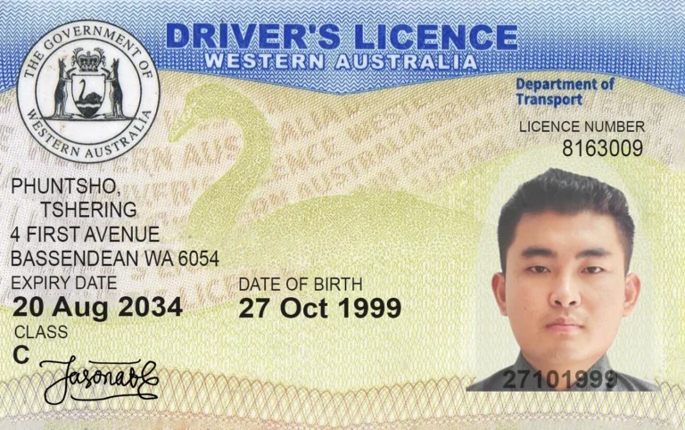 Full Drivers Licence Western Australia