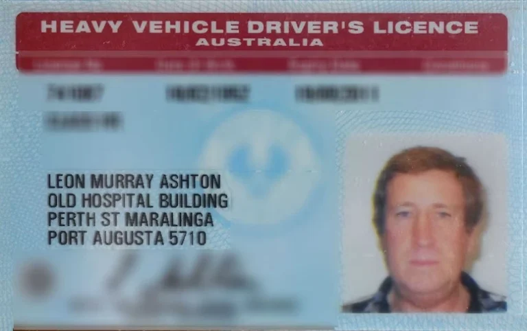 Heavy Vehicle Drivers licence South Australia, South Australia Drivers Licence