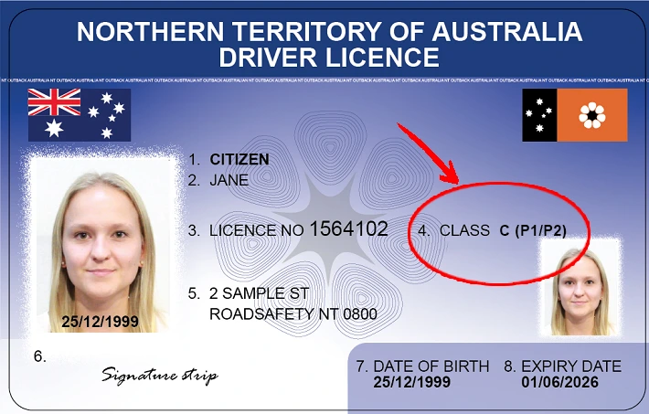 Provisional licence Northern Territory