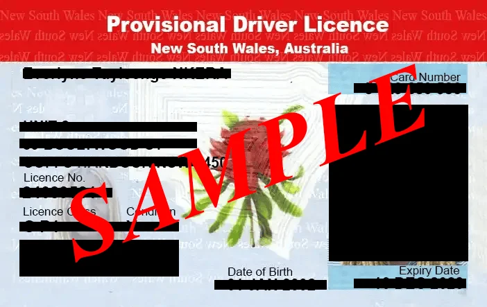Provisional Drivers Licence New South Wales Australia, New South Wales Drivers Licence